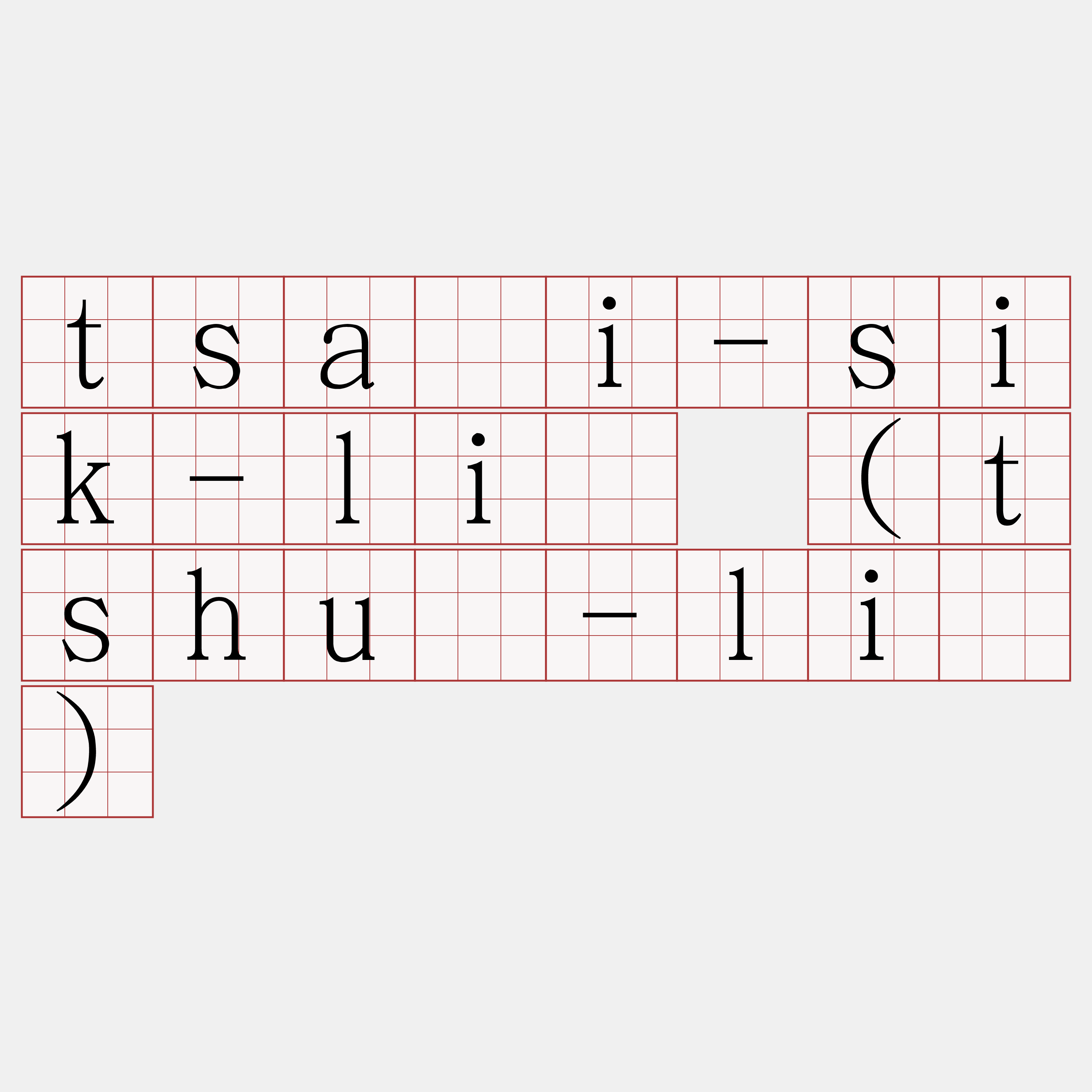 tsāi-sik-lí (tshù-lí)